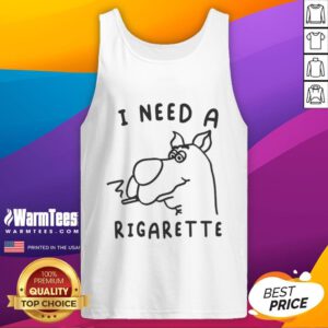 Funny Scooby-Doo I Need A Cigarette tank top featuring cartoon Scooby with a humorous quote for fans and smokers.