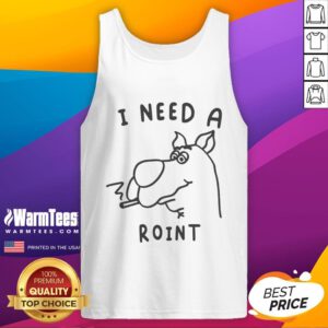 Funny Scooby-Doo smoking graphic on a tank top, featuring the phrase I Need A Roint in vibrant colors. Perfect for fans!