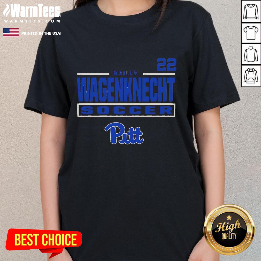 Good Bailey Wagenknecht Pitt Panthers 22 Ladies Tee in stylish design, perfect for fans of the Pitt Panthers.