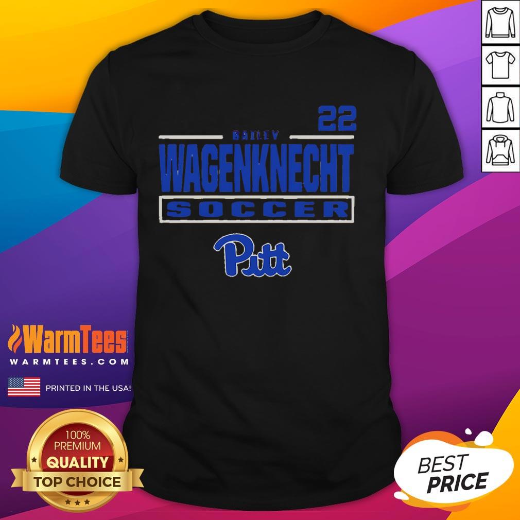 Good Bailey Wagenknecht Pitt Panthers 22 T-Shirt featuring vibrant team colors and logo, perfect for fans and supporters.