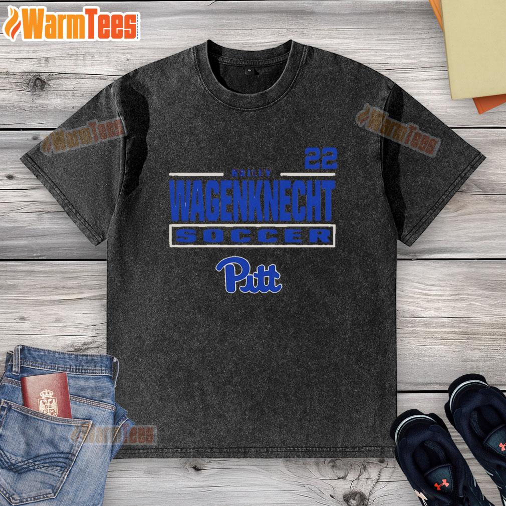 Good Bailey Wagenknecht Pitt Panthers 22 washed t-shirt featuring vibrant team colors and a comfortable fit.