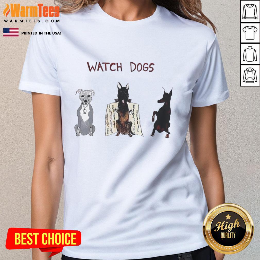 Good Dave Portnoy Watch Dogs Ladies Tee featuring a stylish design, perfect for fans of Portnoy and casual wear.