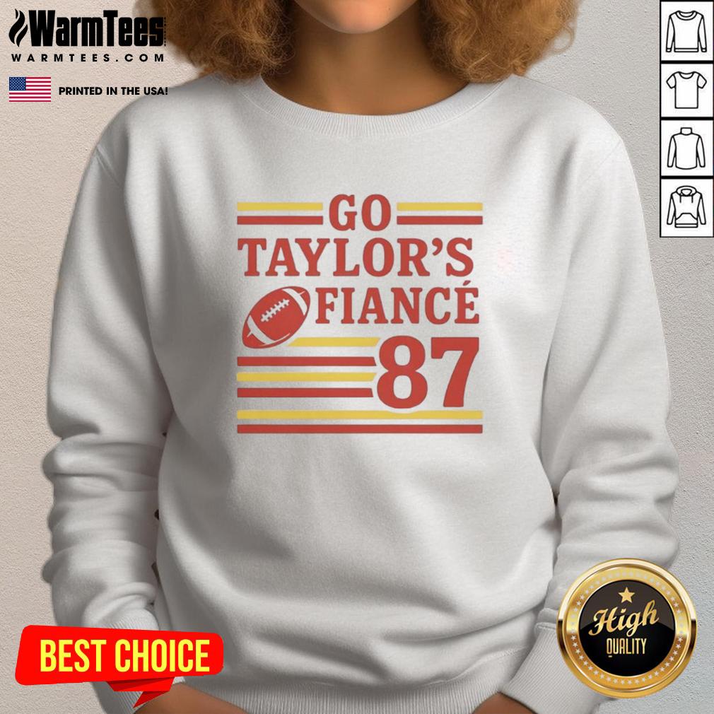 Alt Text: Good Game Day sweatshirt featuring Taylor's fianc's Chiefs Number 87 design, perfect for football fans.