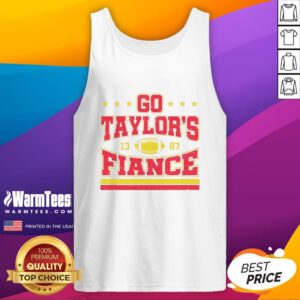 Good-Go Taylors Fiance Kansas City Chiefs tank top featuring vibrant team colors and stylish design for fans.