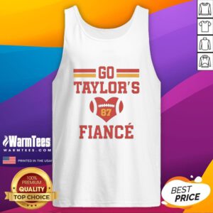 Good Go Taylor's fianc Kelce football heart number 87 tank top featuring vibrant graphics and stylish design.