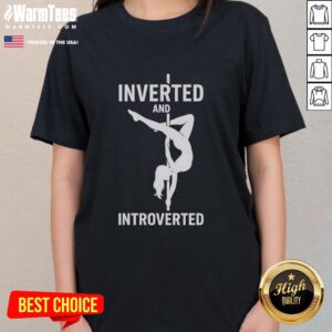 Good Pole Dance Inverted and Introverted Ladies Tee featuring a stylish design for pole dancing enthusiasts.