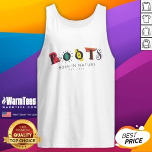 Good Roots Born In Nature 1973 tank top featuring a stylish design and eco-friendly fabric for casual wear.