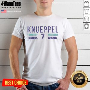Charlotte Hornets Kon Knueppel 7 font t-shirt featuring vibrant team colors and logo, perfect for basketball fans.