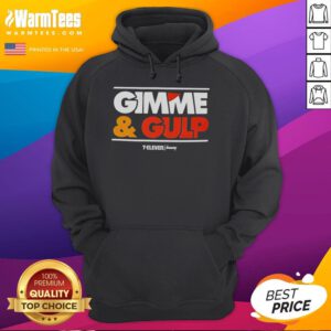 Alt Text: Stylish Nice Gimme And Gulp 7-Eleven logo hoodie showcasing vibrant branding and cozy design for casual wear.