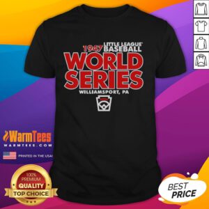 Nice Little League Baseball World Series Est 1947 Legacy T-Shirt featuring classic design and vibrant colors for fans.