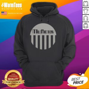 Cozy Nice Mudhoney Morning in America hoodie displayed on a rustic wooden background, perfect for casual wear.