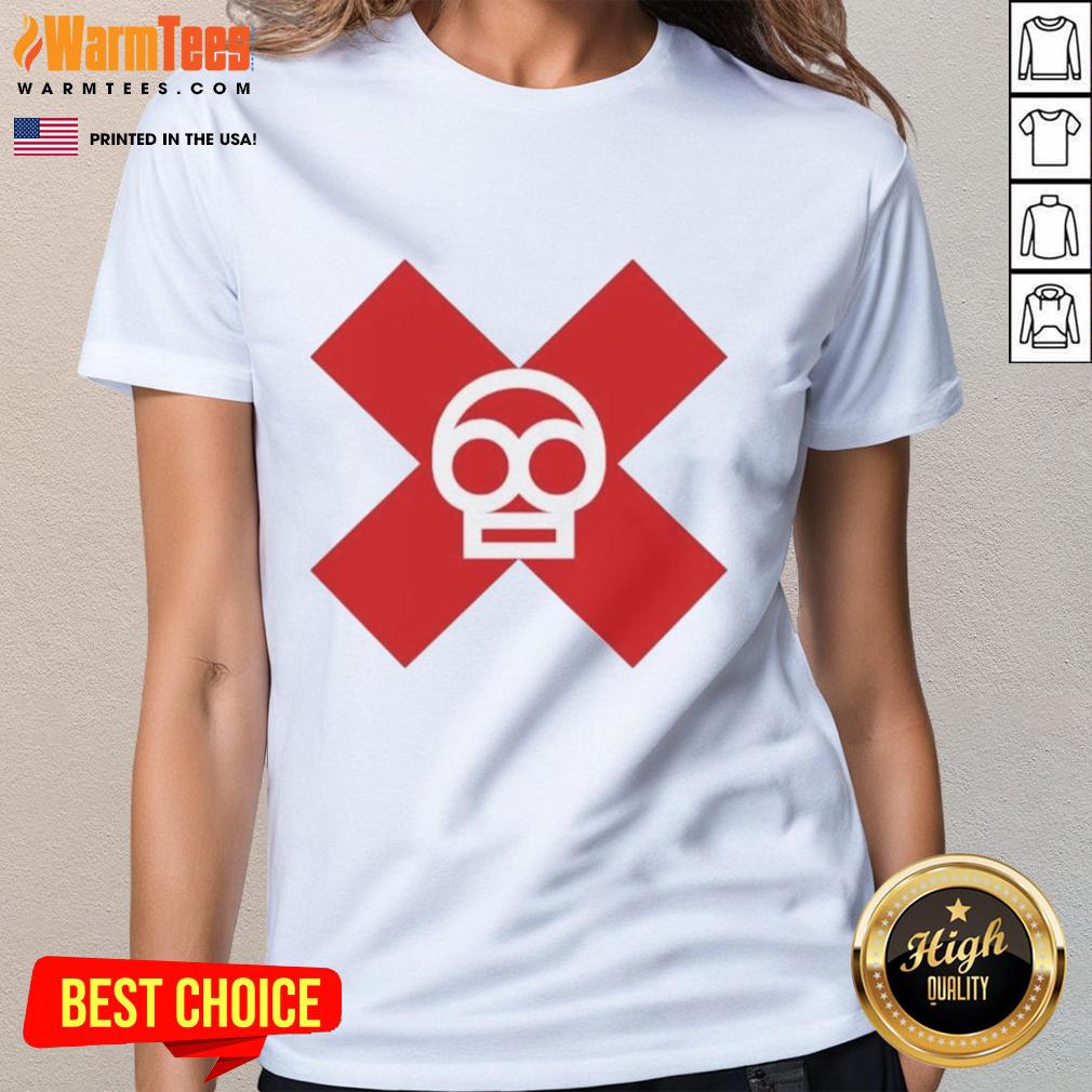 Nice Raja Jackson Toxic Burger logo on a stylish ladies tee, perfect for food lovers and fashion enthusiasts.