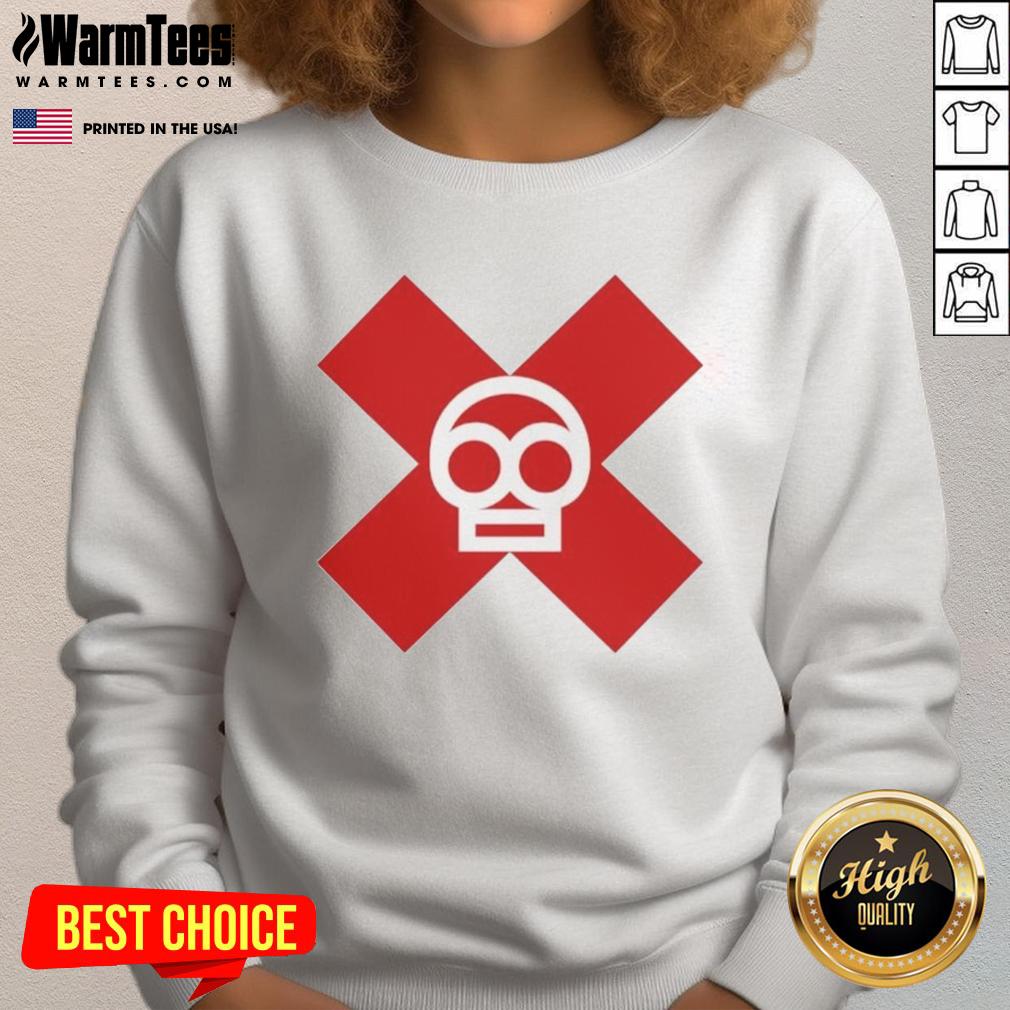 Alt Text: Stylish Nice Raja Jackson Toxic Burger logo sweatshirt featuring a unique design and vibrant colors for casual wear.