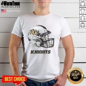 Alt Text: Stylish UCF Knights dripping football helmet T-shirt, perfect for fans showcasing team spirit and unique style.