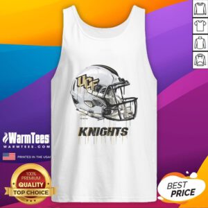 Alt Text: Stylish UCF Knights dripping football helmet tank top, perfect for fans showcasing team spirit and casual style.