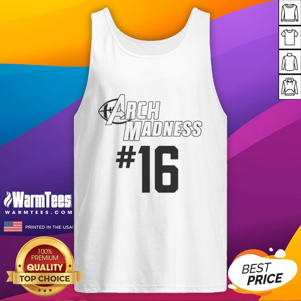 Texas Longhorns tank top featuring Arch Madness 16 design, perfect for fans and casual wear. Official merchandise.