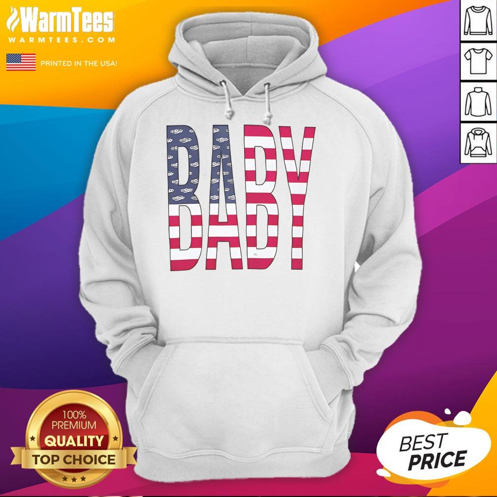 Official Baby USA Paint Hoodie featuring vibrant colors and a cozy design for infants, perfect for stylish comfort.