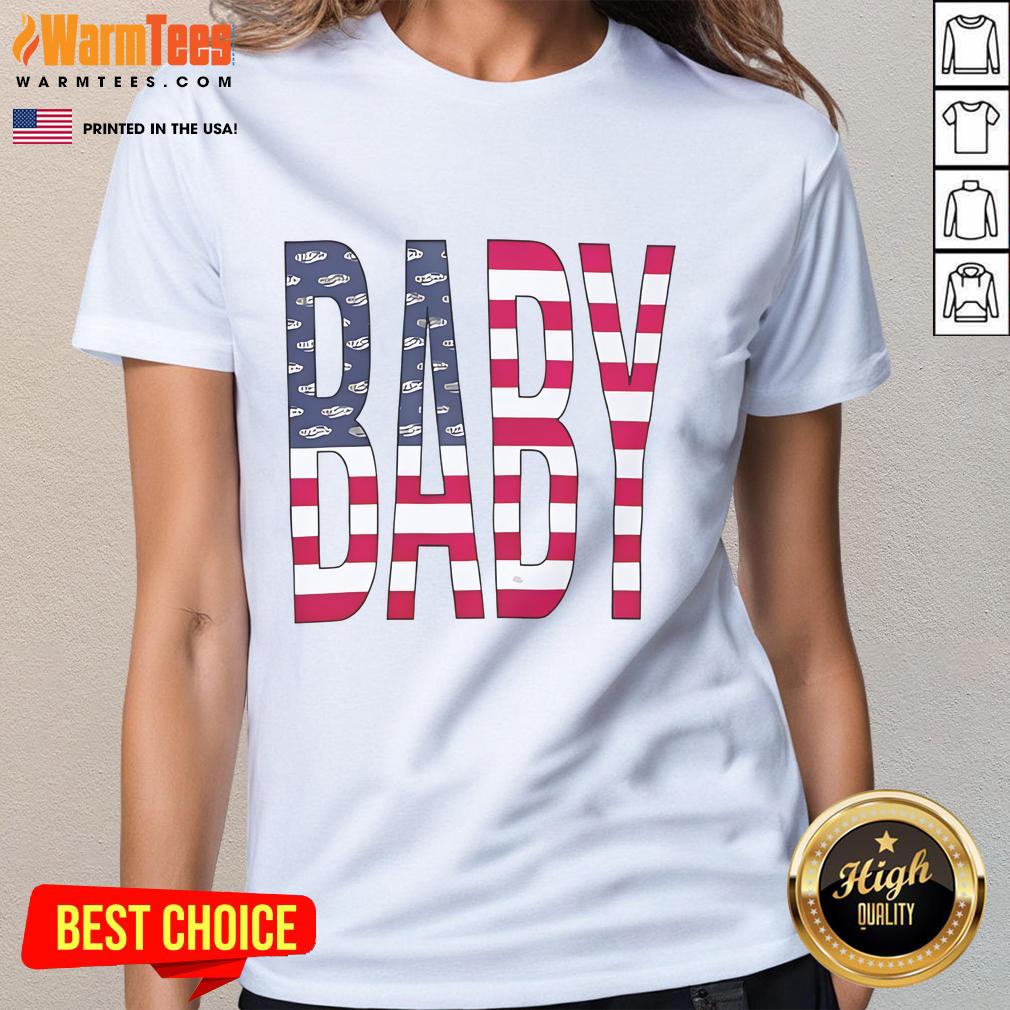 Official Baby USA Paint Ladies Tee featuring colorful design, perfect for stylish casual wear and celebrating American pride.