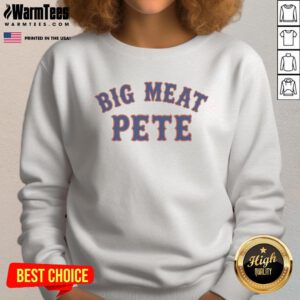 Alt Text: Official Big Meat Pete New York Mets sweatshirt featuring team colors and logo, perfect for fans and game days.