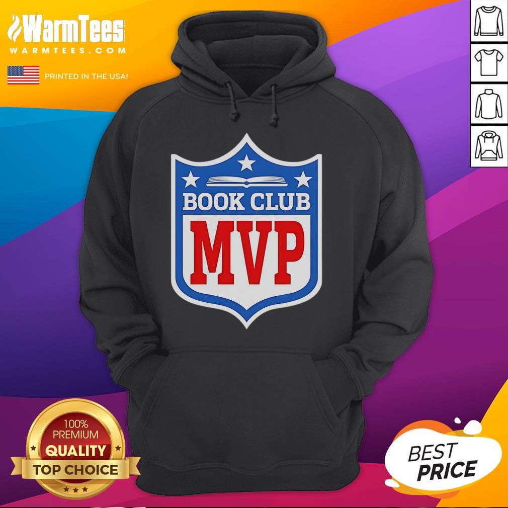 Official Book Club MVP Logo Hoodie featuring a stylish design for book lovers and club members.