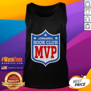 Official Book Club MVP logo tank top featuring a stylish design perfect for book lovers and club enthusiasts.