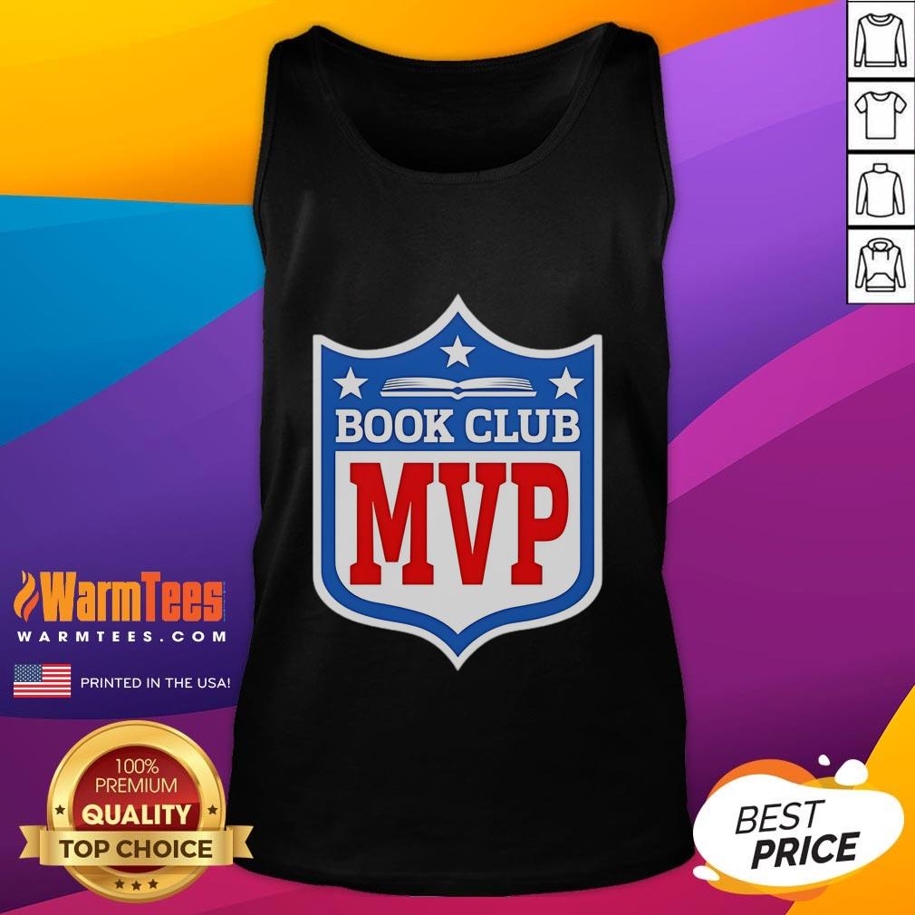 Official Book Club MVP logo tank top featuring a stylish design perfect for book lovers and club enthusiasts.
