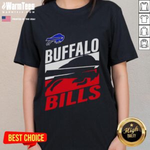 Official Buffalo Bills Royal Teamwork Ladies Tee featuring vibrant team colors and stylish design for female fans.