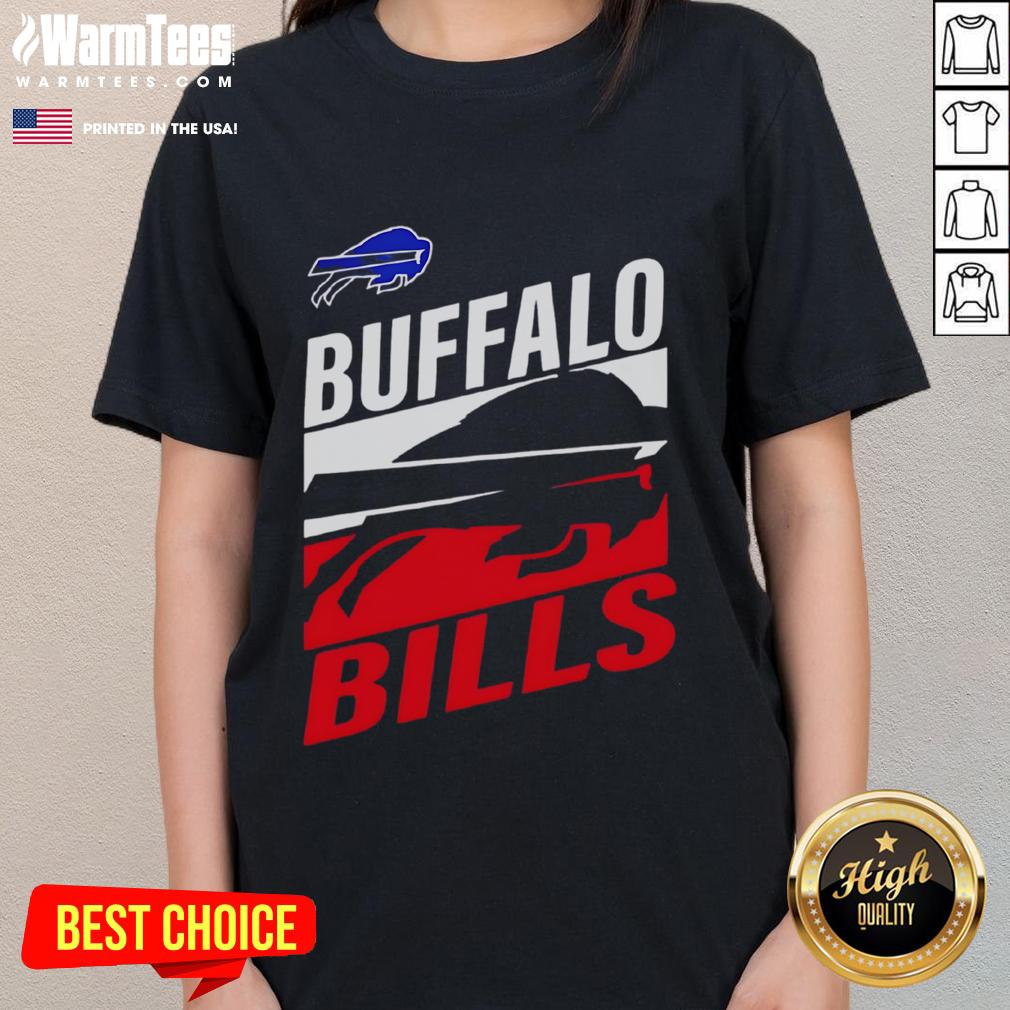 Official Buffalo Bills Royal Teamwork Ladies Tee featuring vibrant team colors and stylish design for female fans.