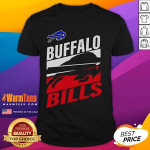 Official Buffalo Bills Royal Teamwork T-Shirt showcasing team colors and logo, perfect for fans supporting their team.