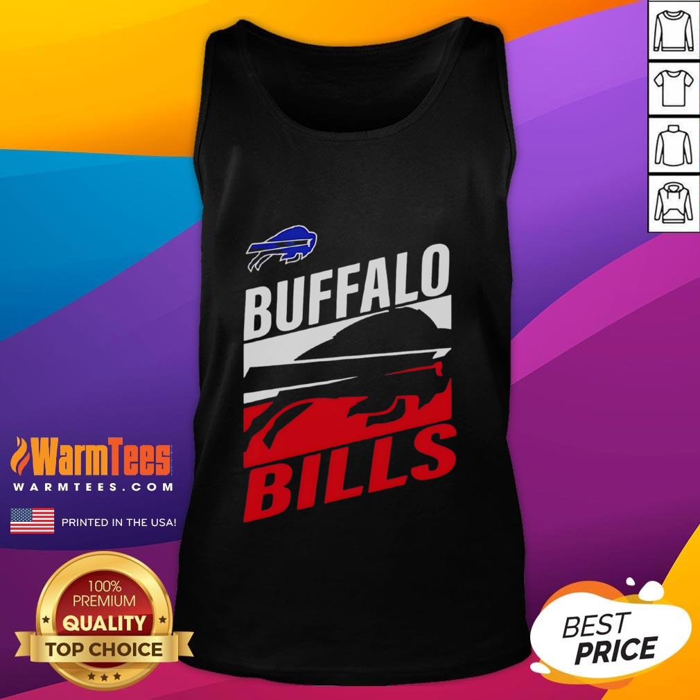 Alt Text: Official Buffalo Bills Royal Teamwork Tank Top featuring team logo, perfect for fans showing their support.