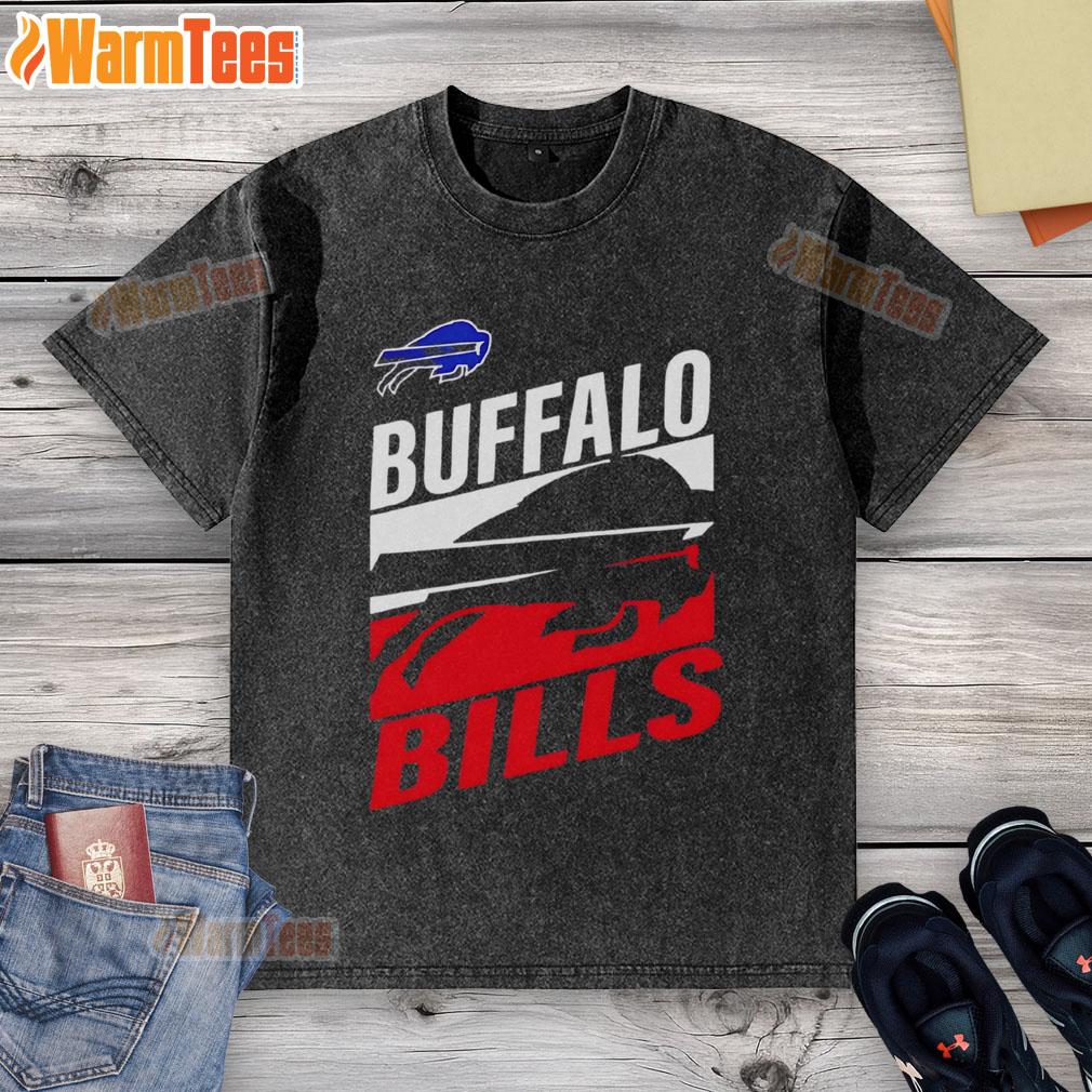 Alt Text: Official Buffalo Bills Royal Teamwork Washed T-Shirt featuring vibrant team colors and logo for fans.