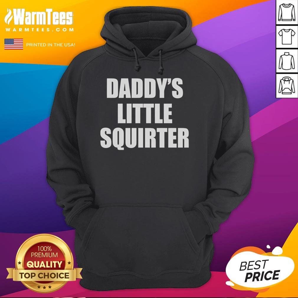 Official Daddy's Little Squirter Hoodie in vibrant colors, perfect for casual wear and showcasing fun personality.