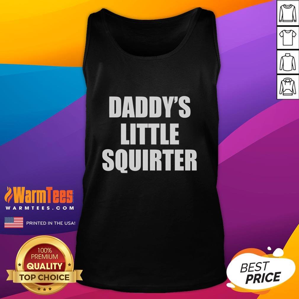 Official Daddy's Little Squirter Tank Top featuring a playful design, perfect for fun summer outings and casual wear.