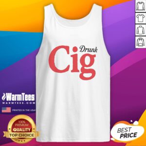 Official Drunk Cig Tank Top featuring a stylish design, perfect for summer parties and casual outings.