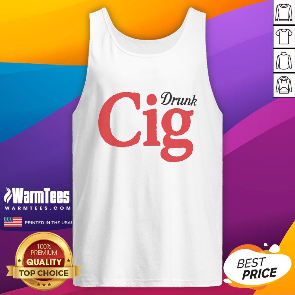 Official Drunk Cig Tank Top featuring a stylish design, perfect for summer parties and casual outings.