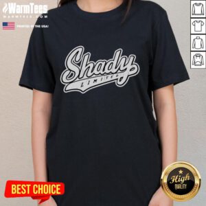 Alt Text: Official Eminem Shady Limited Logo Ladies Tee featuring a stylish design for fans of the iconic rapper.