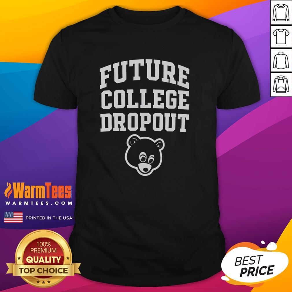 Alt Text: Official Future College Dropout Bear T-Shirt featuring a stylish bear graphic and bold text design.