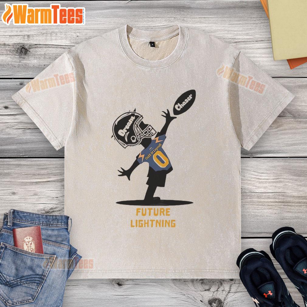Official Future Lightning Dream Chaser Class of Legends washed t-shirt featuring vibrant graphics and a stylish fit.