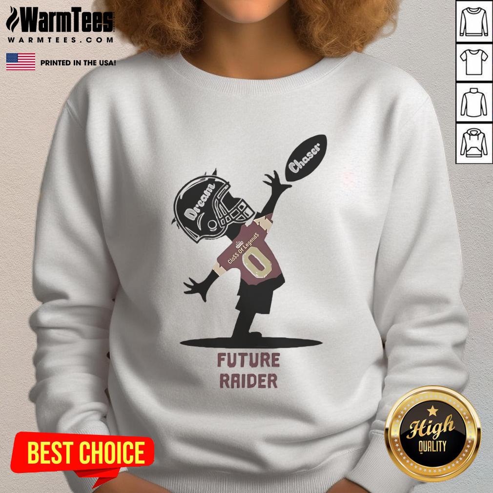 Official Future Raider Dream Chaser Class of Legends Sweatshirt featuring vibrant graphics and a comfortable fit.