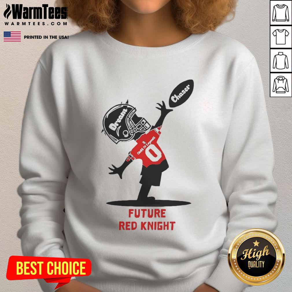 Official Future Red Knight Dream Chaser Class of Legends Sweatshirt featuring vibrant design and cozy fit.
