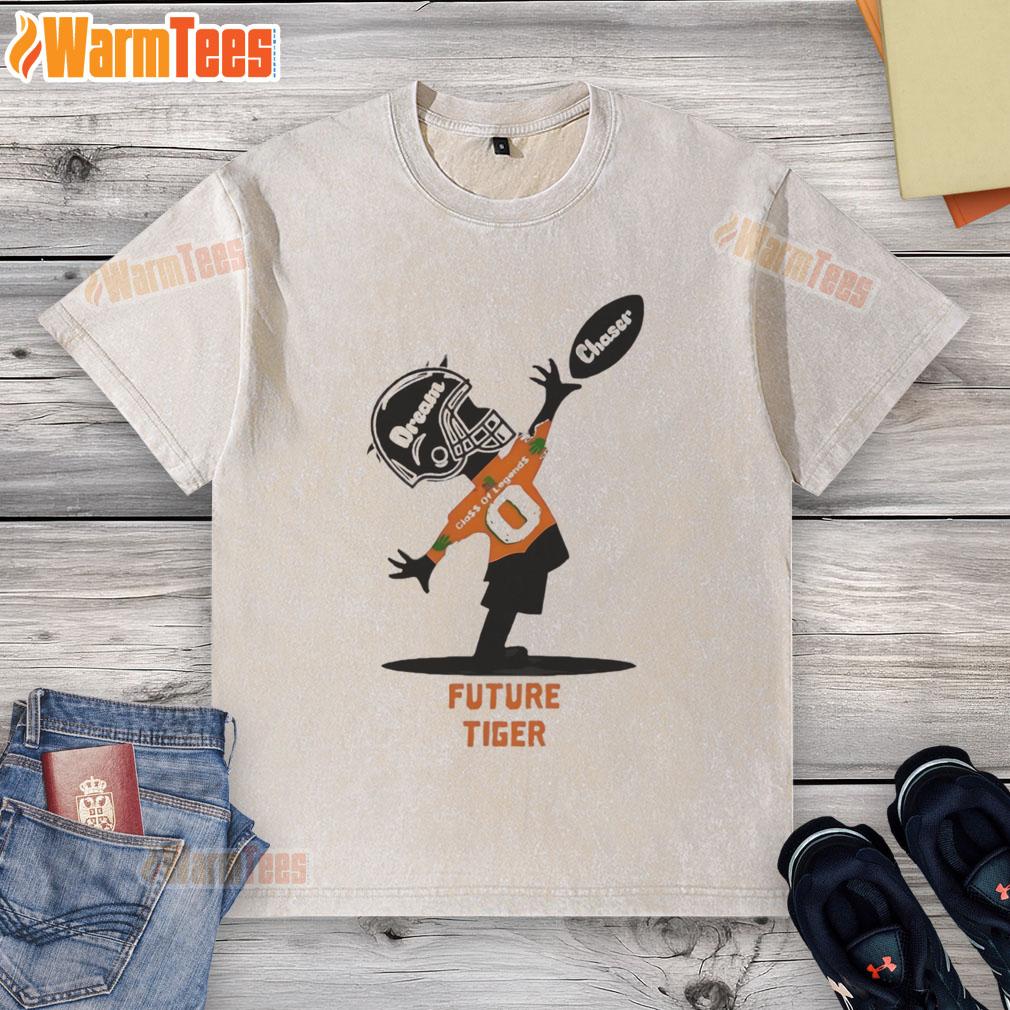 Alt Text: Official Future Tiger Dream Chaser Class of Legends washed t-shirt featuring a stylish design and vibrant colors.