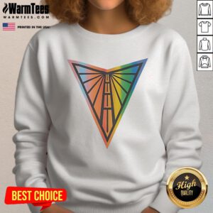 Alt Text: Official Golden State Valkyries WNBA Pride Logo sweatshirt featuring vibrant colors and team branding for fans.