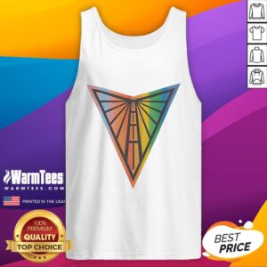 Official Golden State Valkyries WNBA Pride Logo Tank Top featuring vibrant colors and team branding for fans.