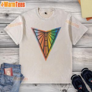 Alt Text: Official Golden State Valkyries WNBA Pride Logo washed t-shirt featuring vibrant colors and unique design.