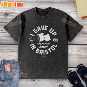 Official I Gave Up In Bristol washed t-shirt featuring a vintage design, perfect for casual wear and Bristol fans.