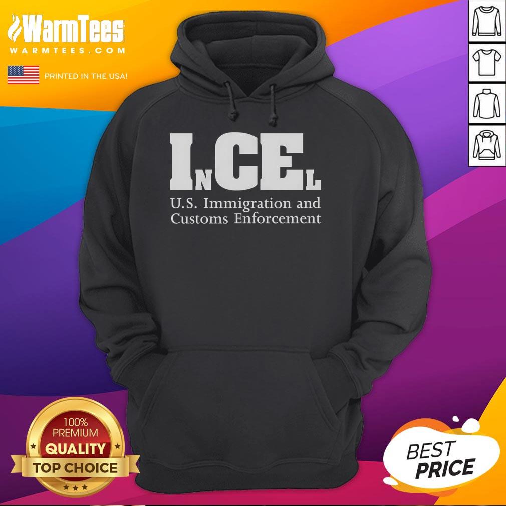 Official U.S. Immigration and Customs Enforcement hoodie showcasing the agency's logo in a stylish design.