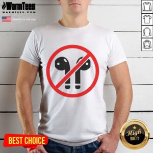 Official Kamala Harris Wired Earphones Logo T-Shirt featuring bold graphics and vibrant colors for supporters.