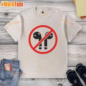 Alt Text: Official Kamala Harris Wired Earphones Logo on a Washed T-Shirt, featuring a stylish and modern design.