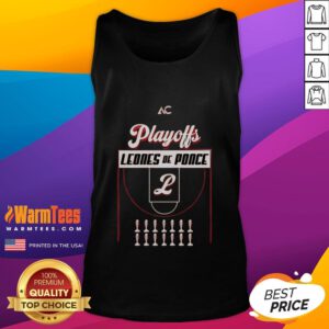 Official Leones De Ponce Basketball Playoffs 2025 tank top featuring vibrant team colors and logo design.