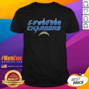 Official Los Angeles Chargers Football Homage Youth T-Shirt featuring hand signals and love sign design for young fans.